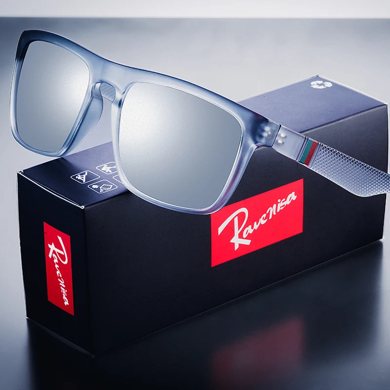 Men Square Vintage Polarized Sunglasses