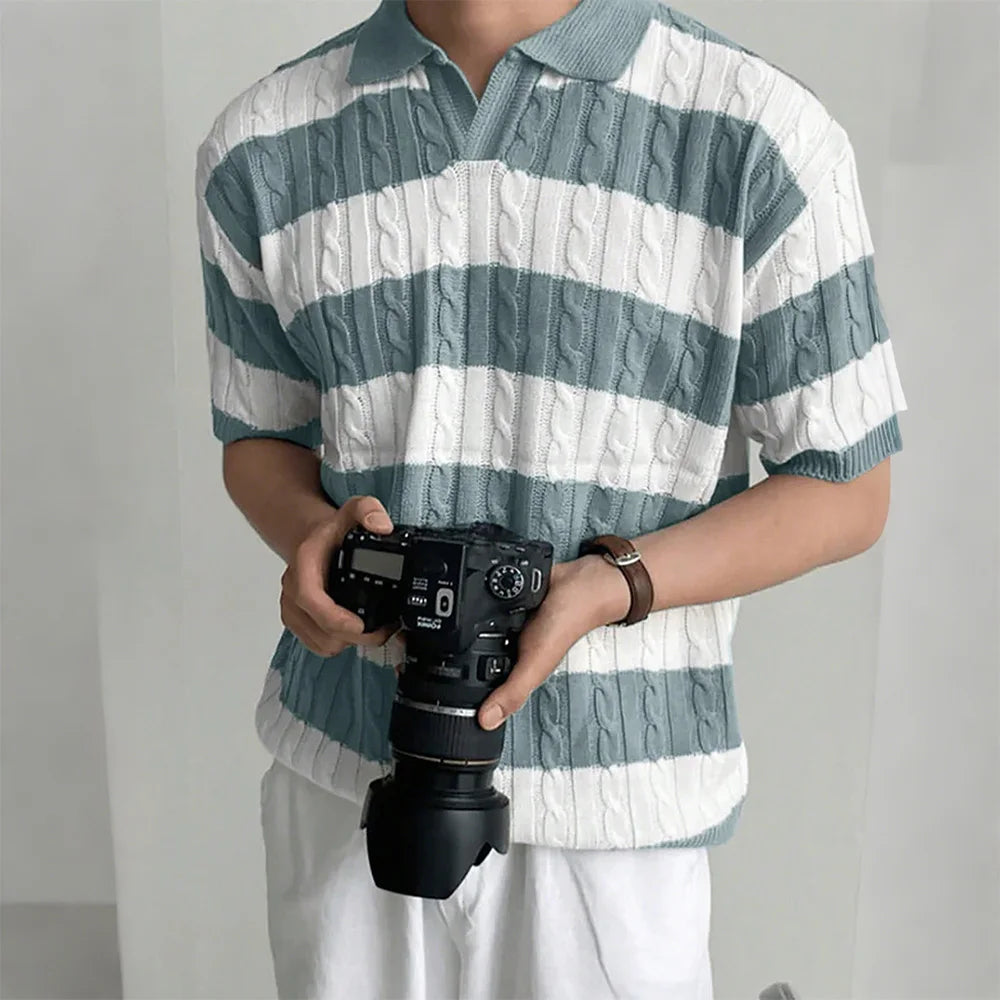 Men's Retro Striped T-Shirt