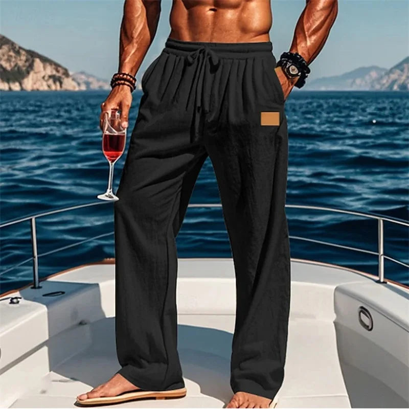 Men’s Elastic Waist Drawstring Pants