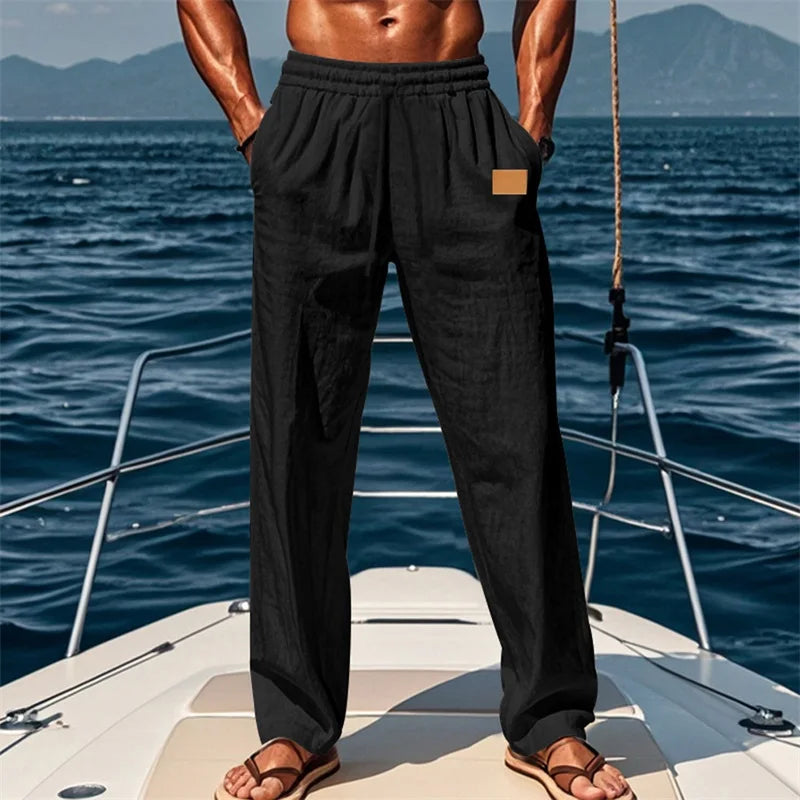 Men’s Elastic Waist Drawstring Pants