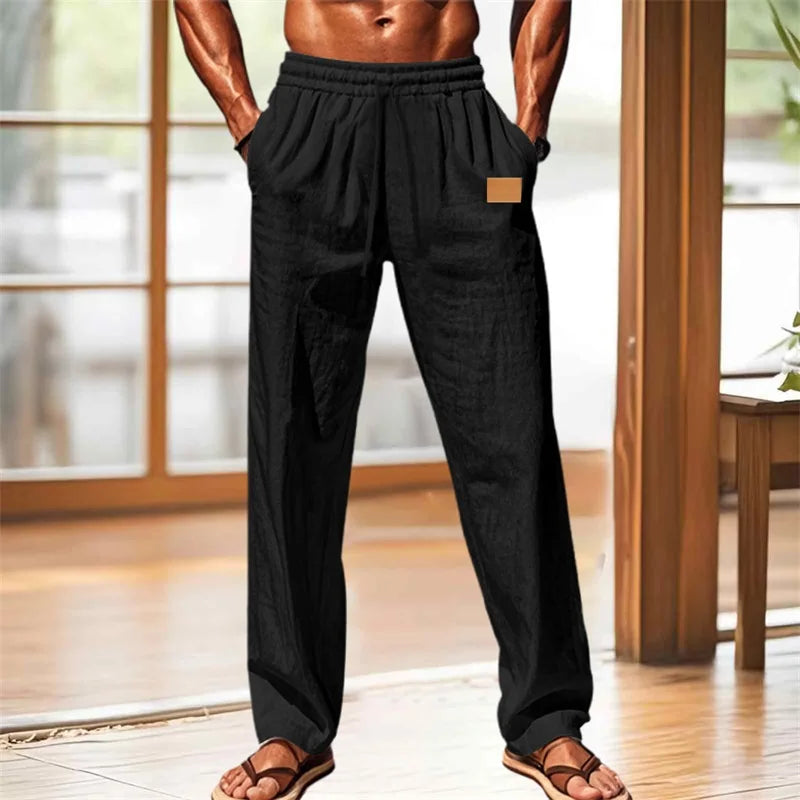 Men’s Elastic Waist Drawstring Pants