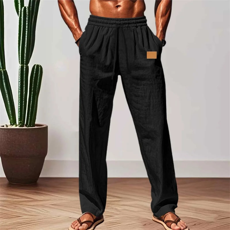 Men’s Elastic Waist Drawstring Pants