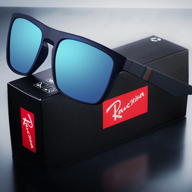 Men Square Vintage Polarized Sunglasses