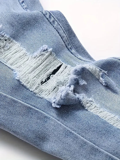 Men'S Streetwear Style Ripped Jeans